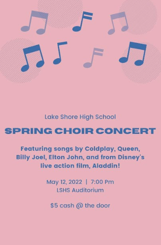 Lake Shore Spring Choir Concert